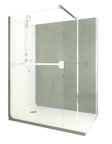 Douche ELMER thermostatique 150x80cm - Pierre